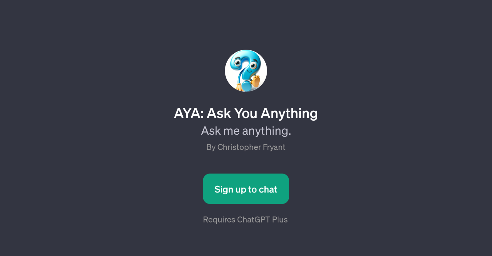 AYA: Ask You Anything website