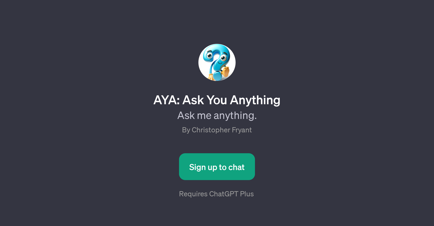 AYA: Ask You Anything website
