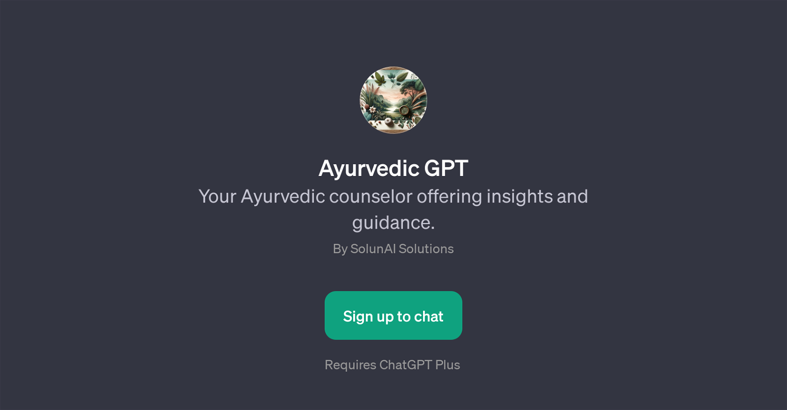 Ayurvedic GPT website