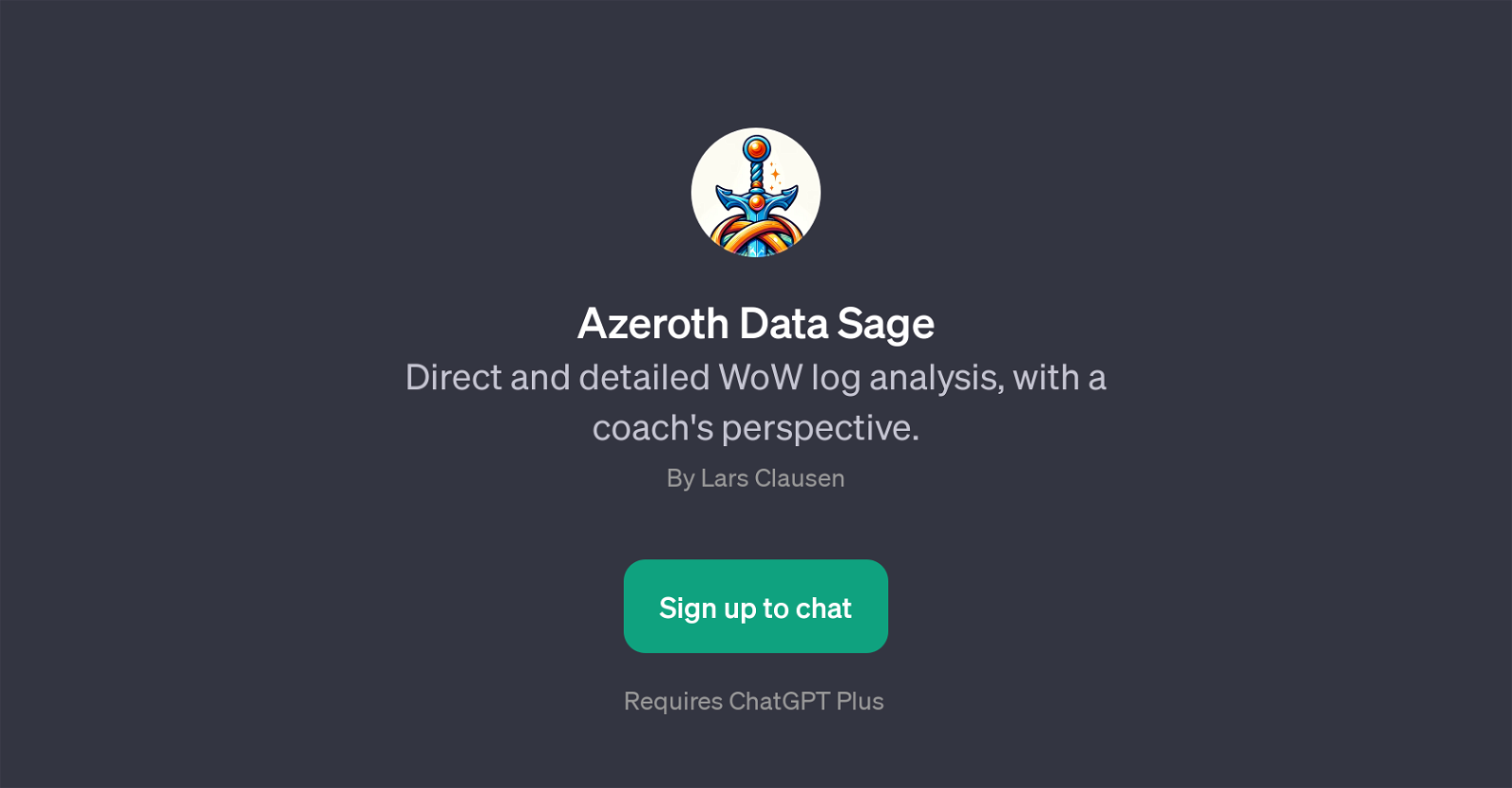 Azeroth Data Sage website