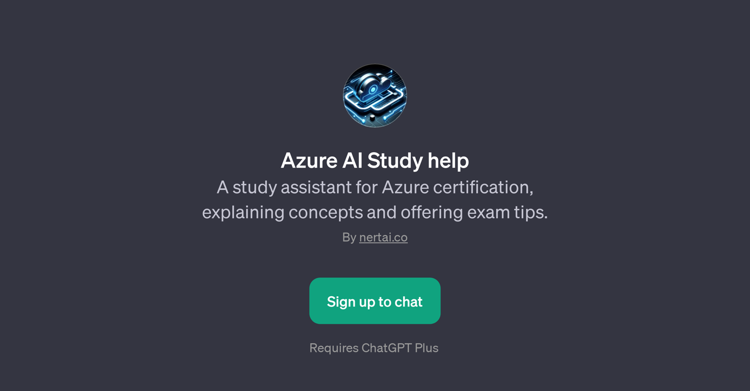 Azure AI Study Help website