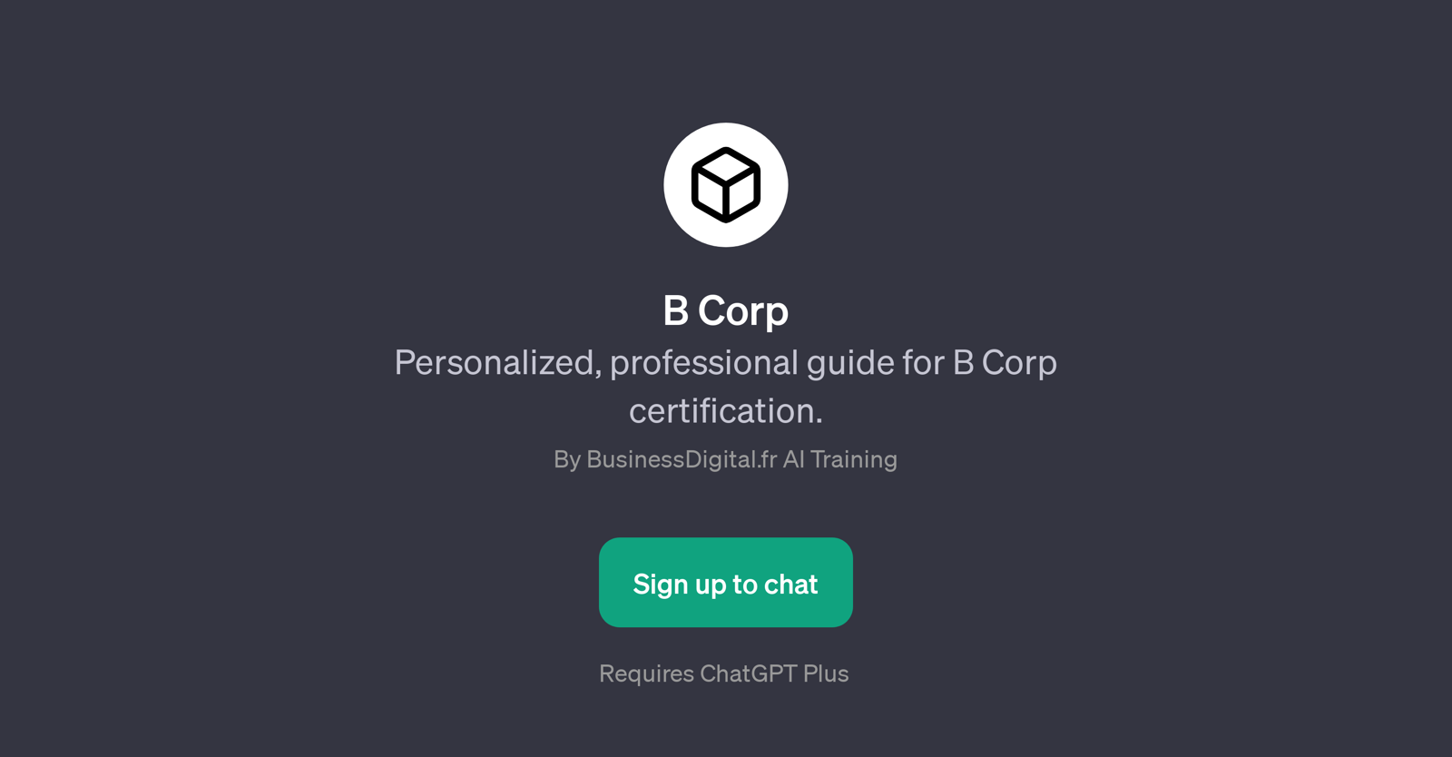 B Corp website
