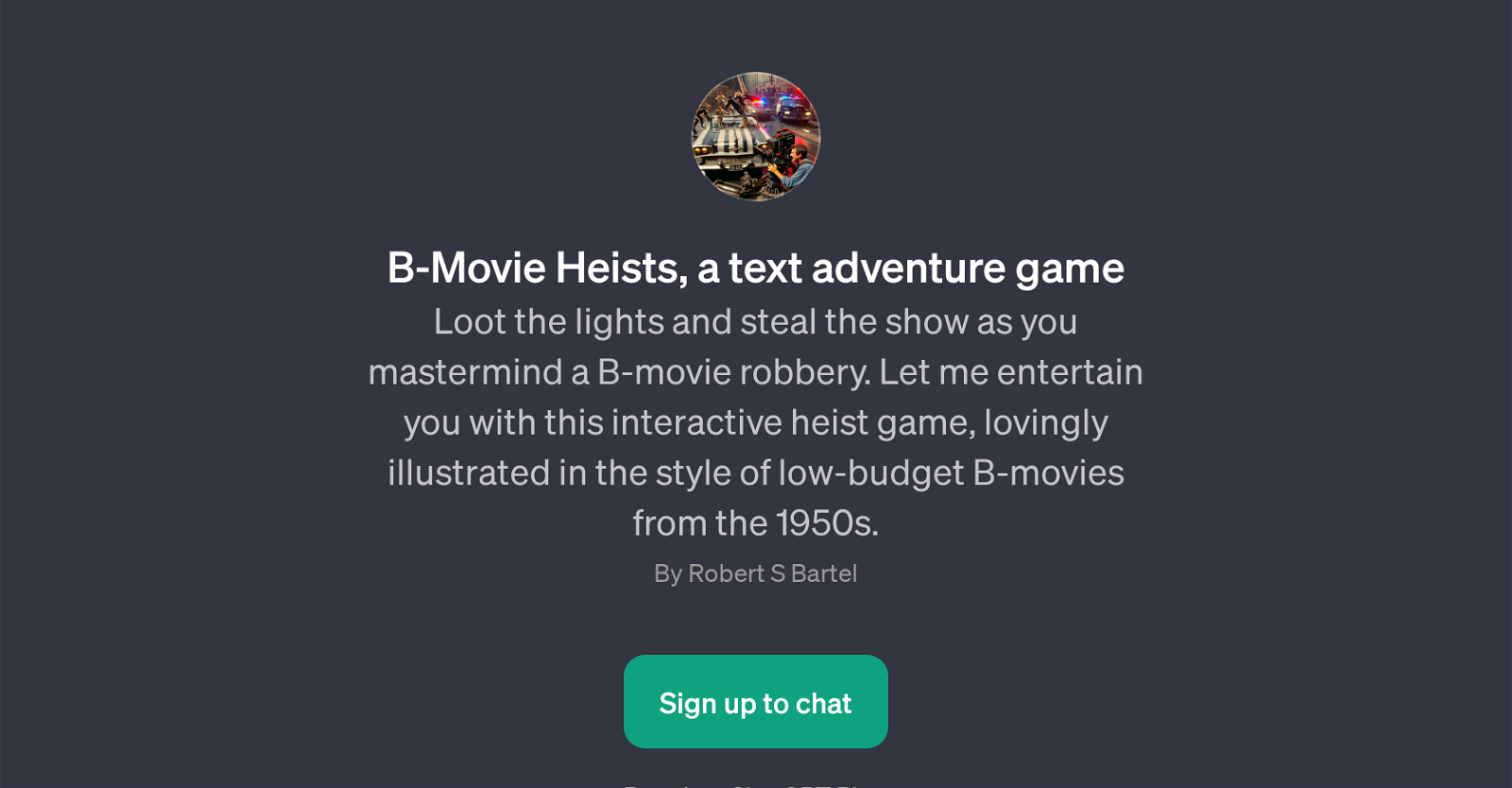 B-Movie Heists website
