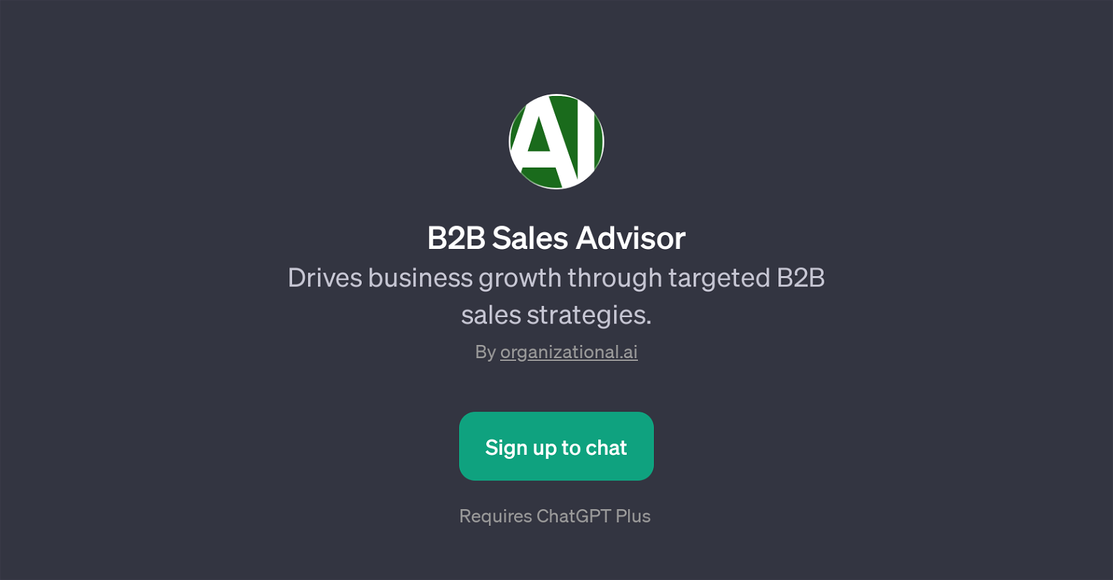 B2B Sales Advisor website
