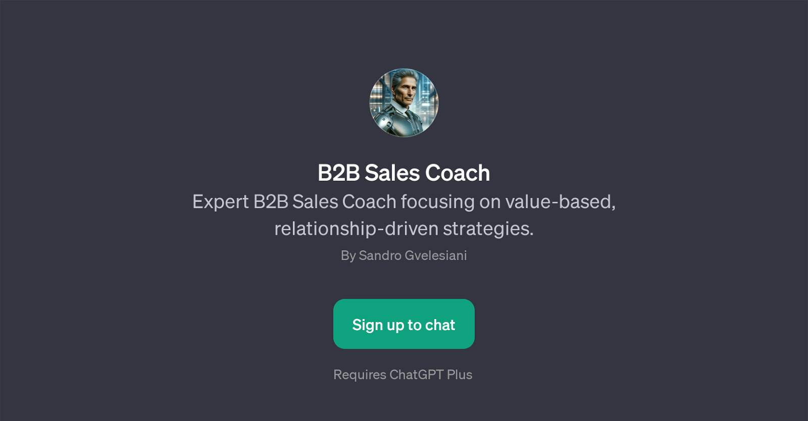 B2B Sales Coach website