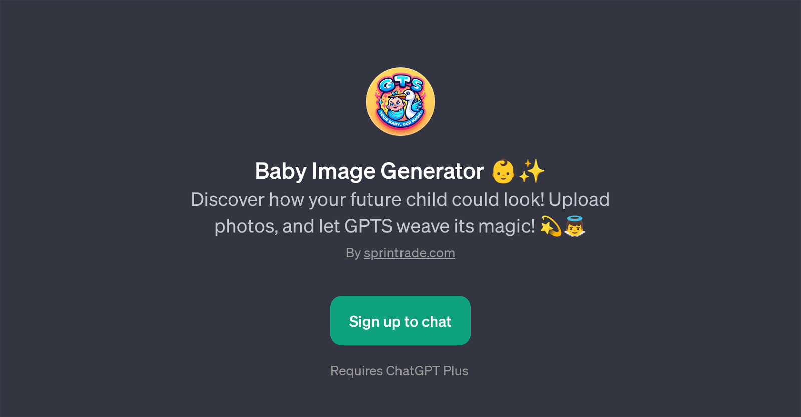 Baby Image Generator website