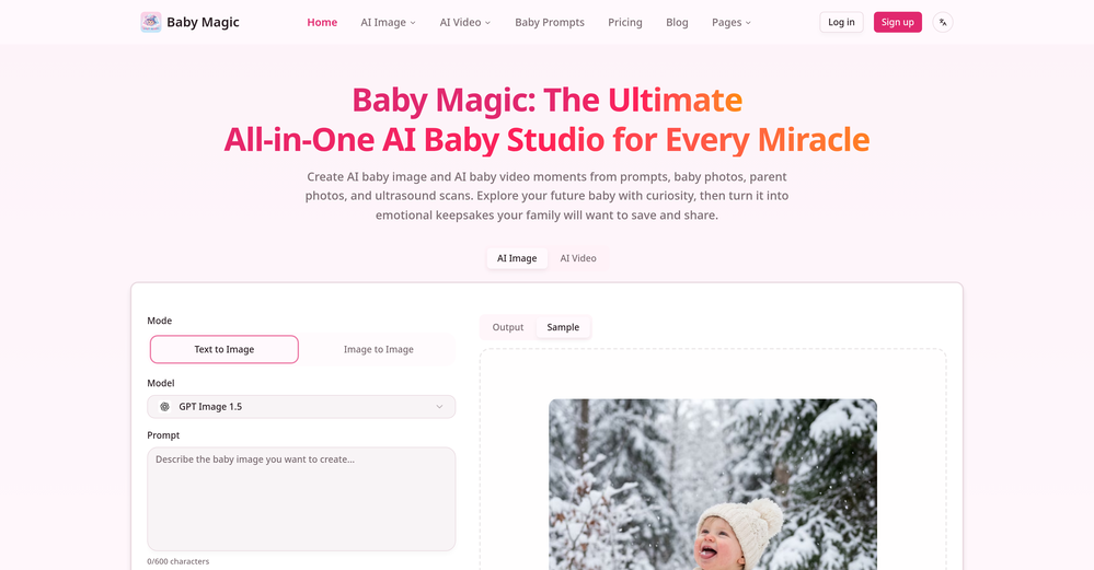 Baby Magic website