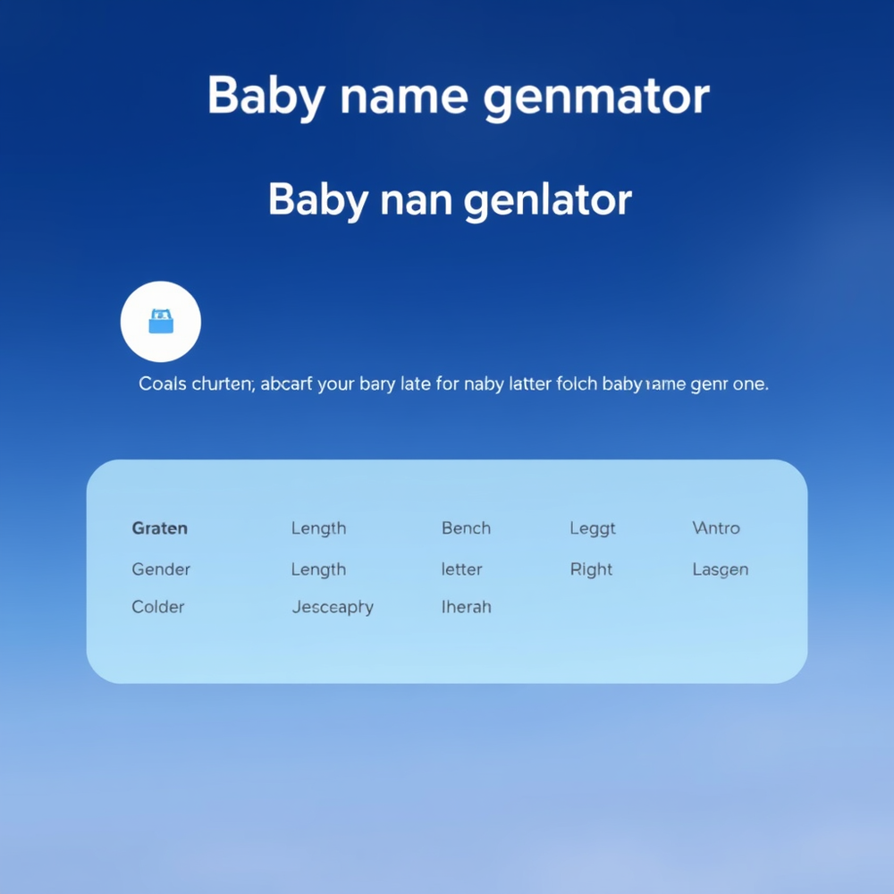 Baby Names Generator website