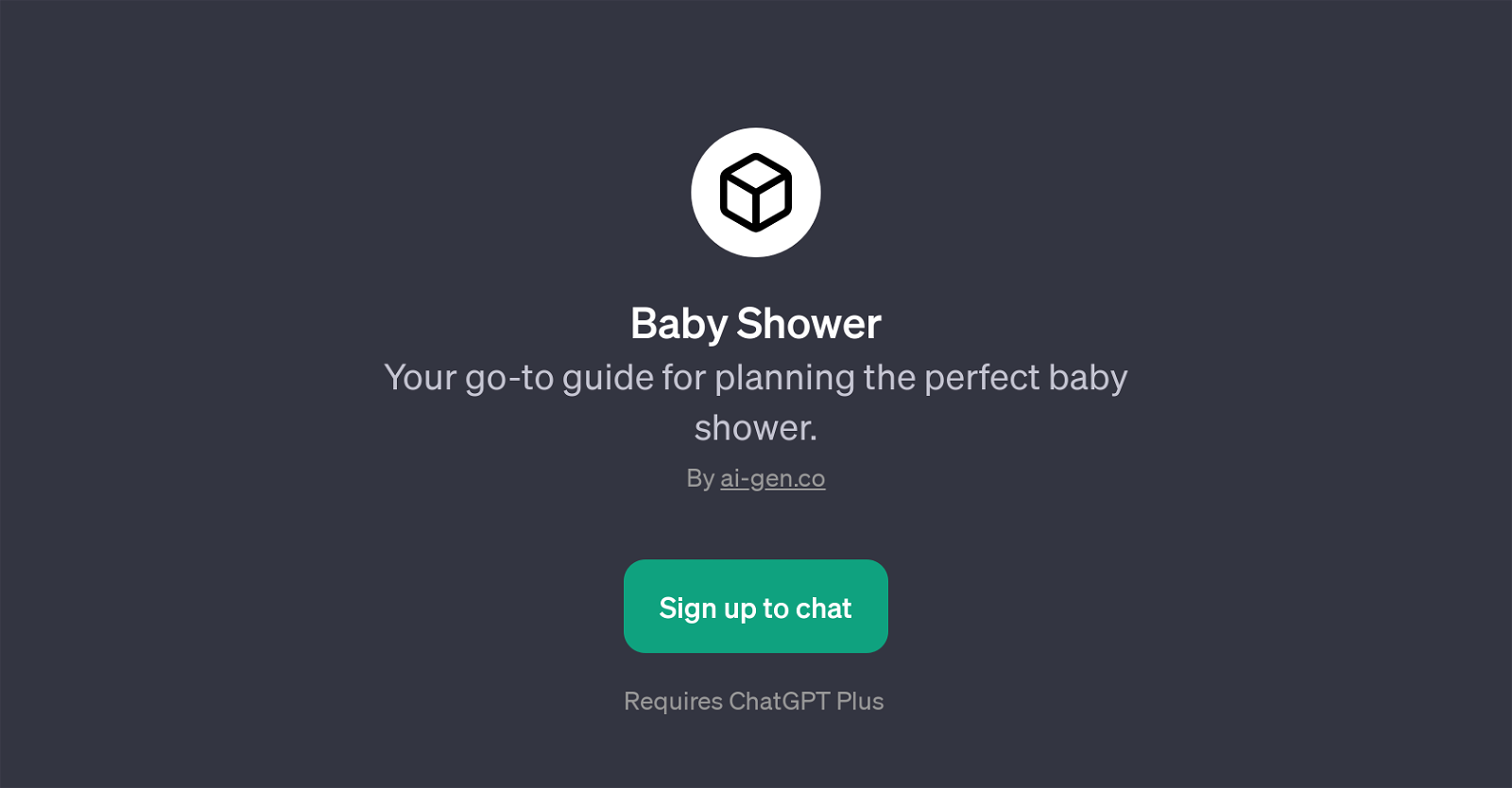 Baby Shower website