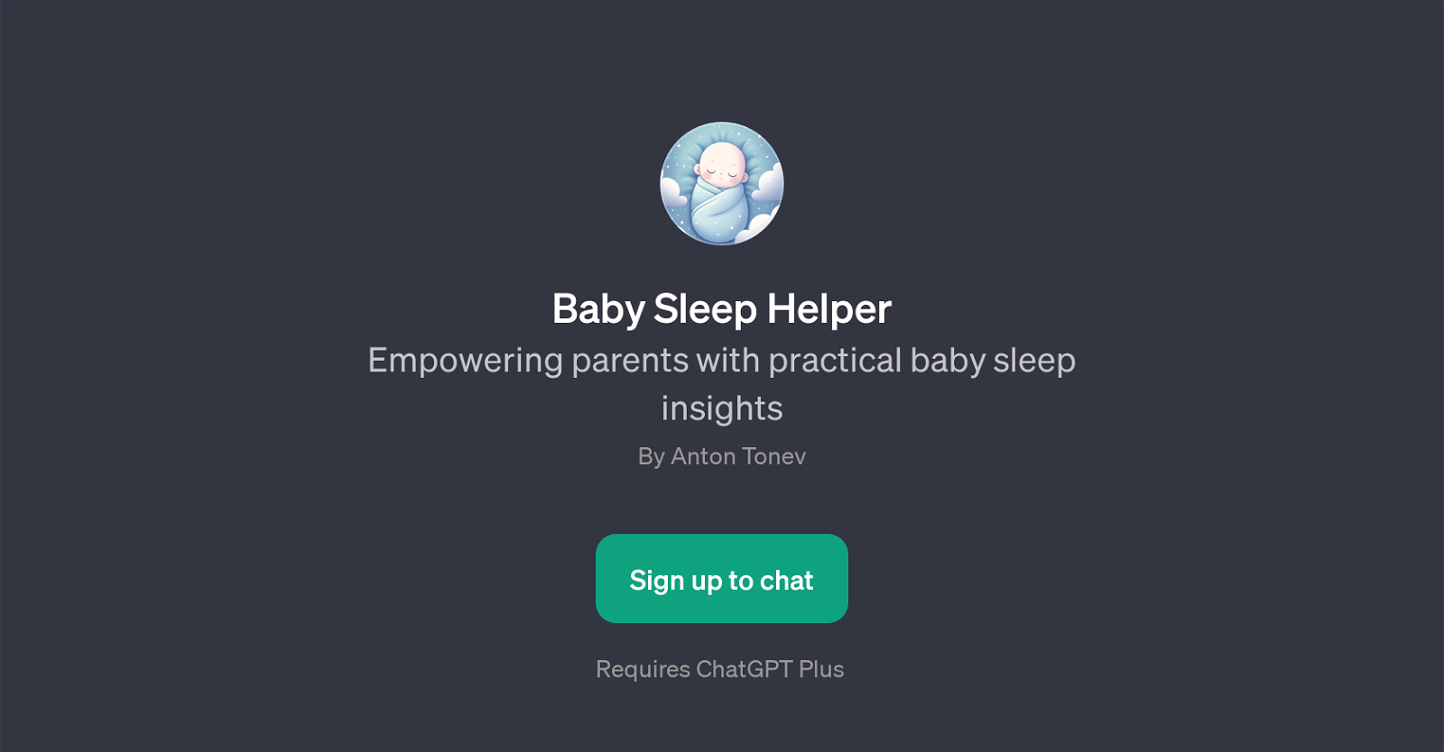 Baby Sleep Helper website