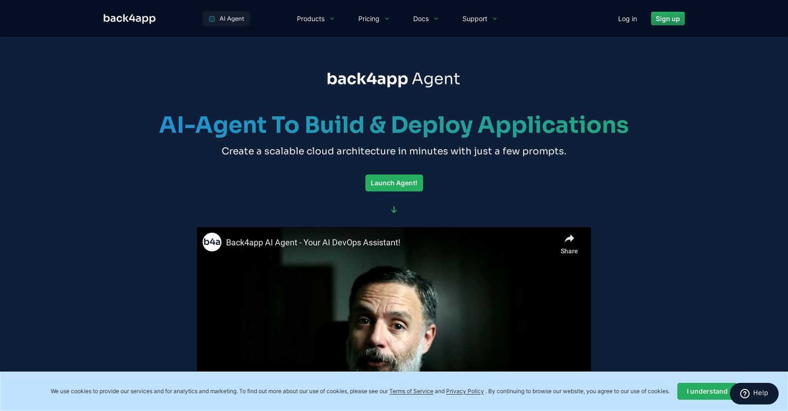 Back4app Agent website