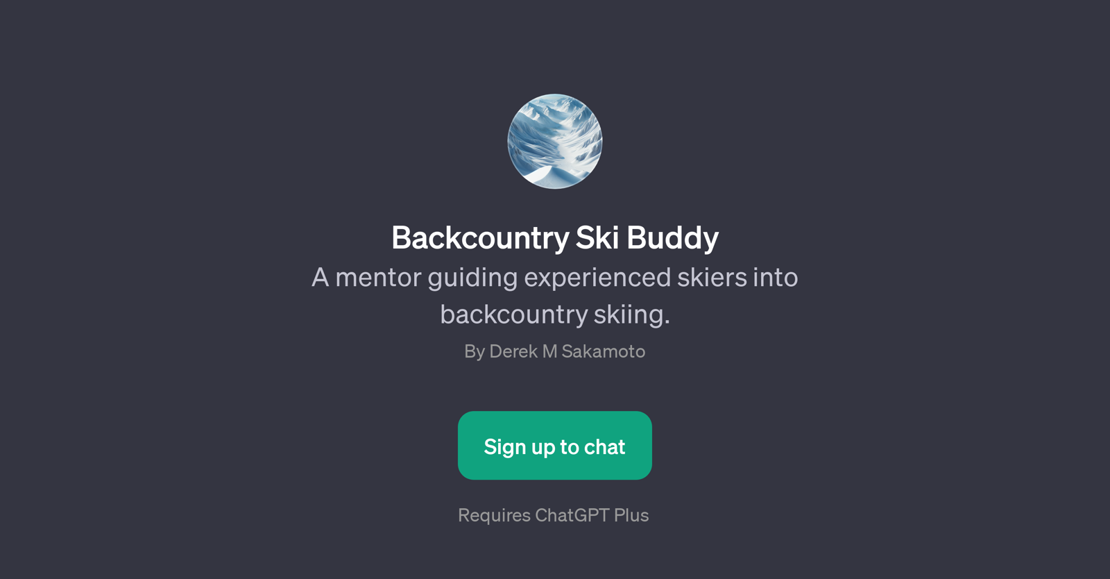 Backcountry Ski Buddy website