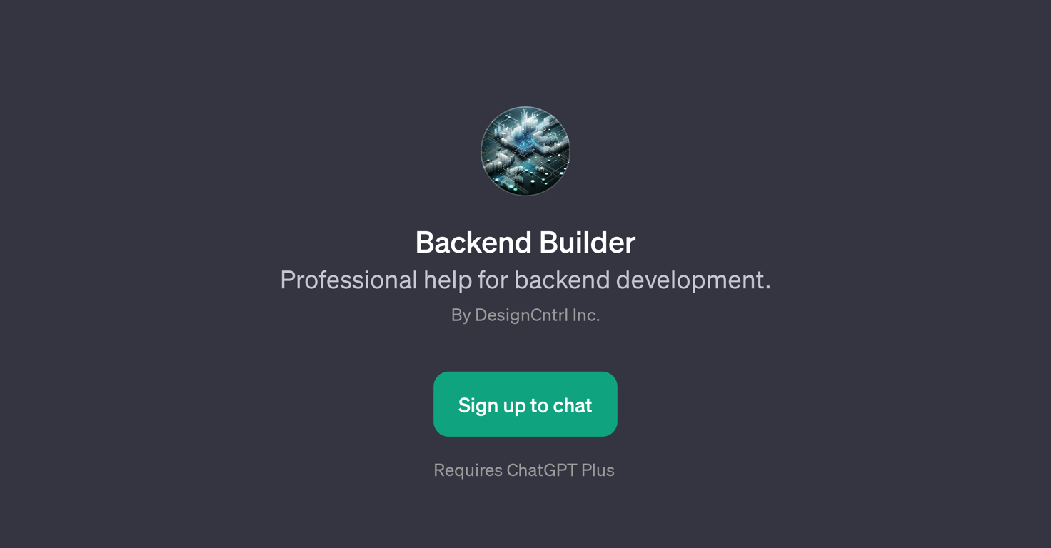 Backend Builder website