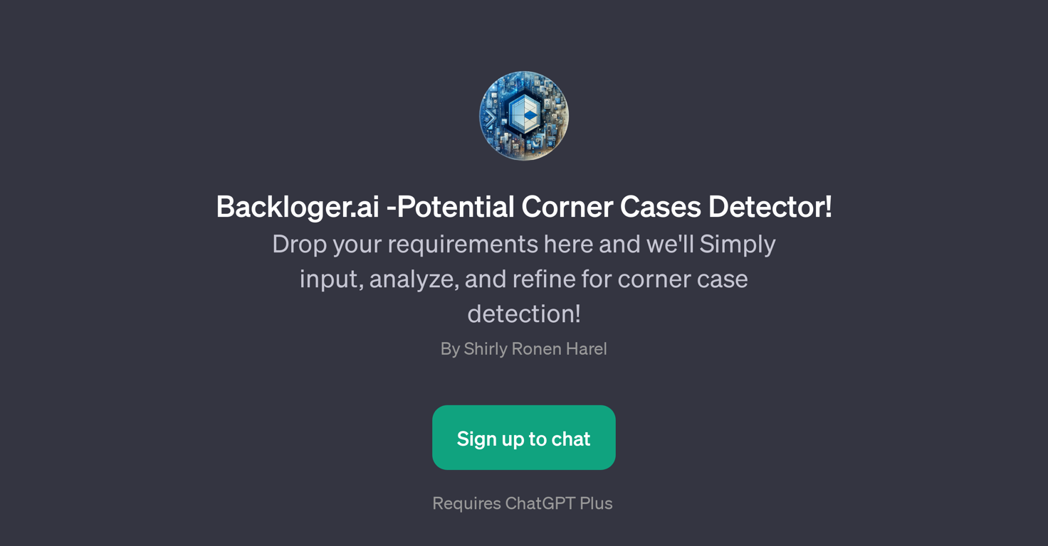 Backloger.ai - Potential Corner Cases Detector website