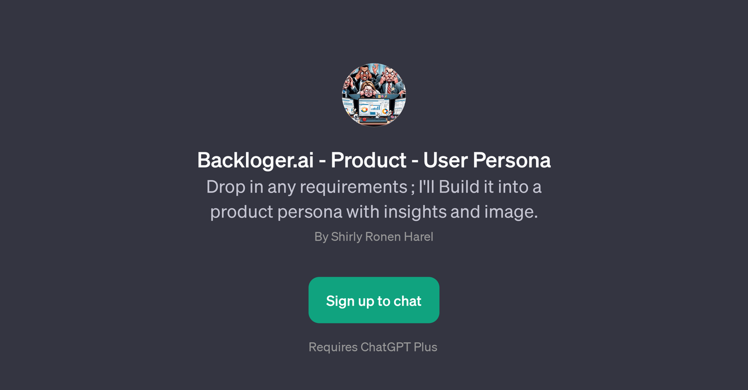 Backloger.ai - Product - User Persona website
