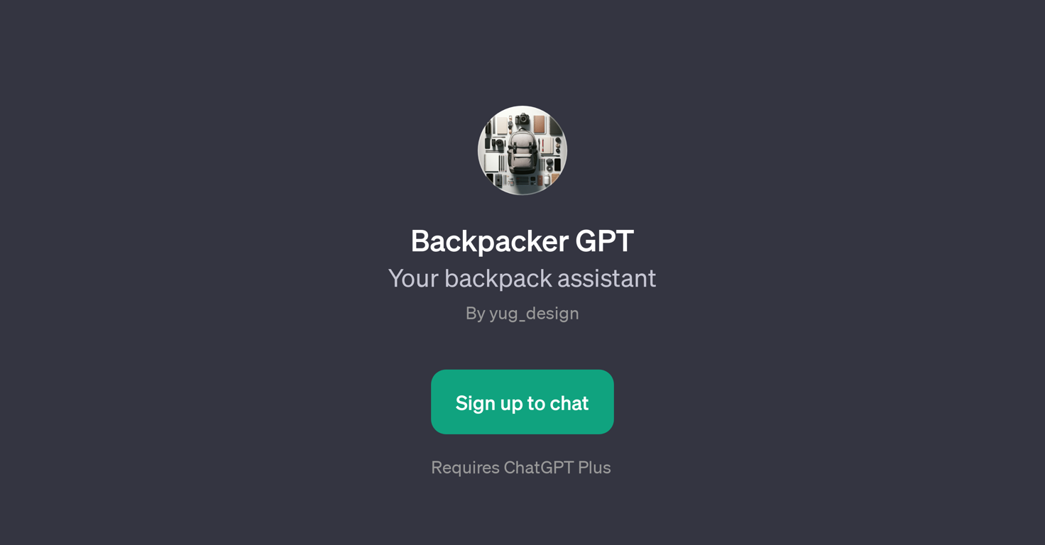 Backpacker GPT website