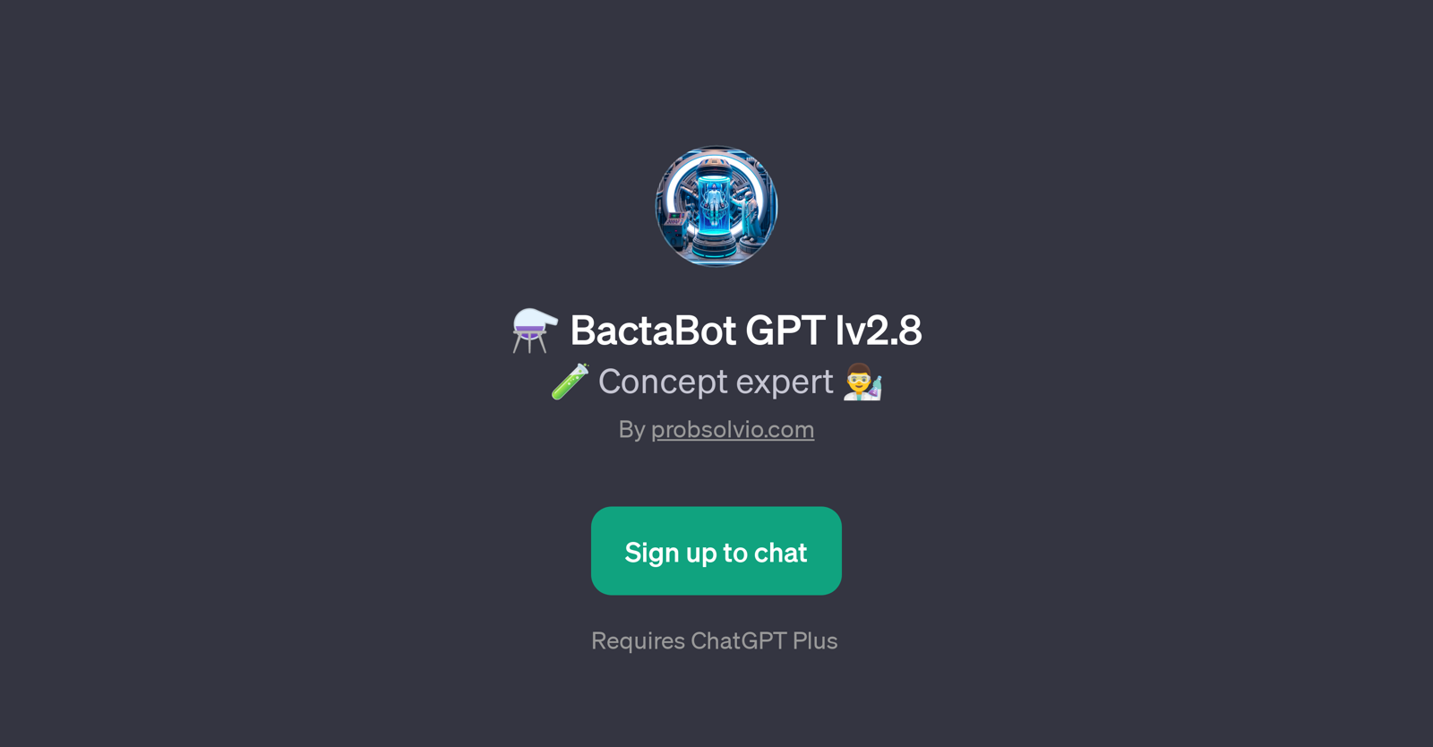 BactaBot GPT lv2.8 website