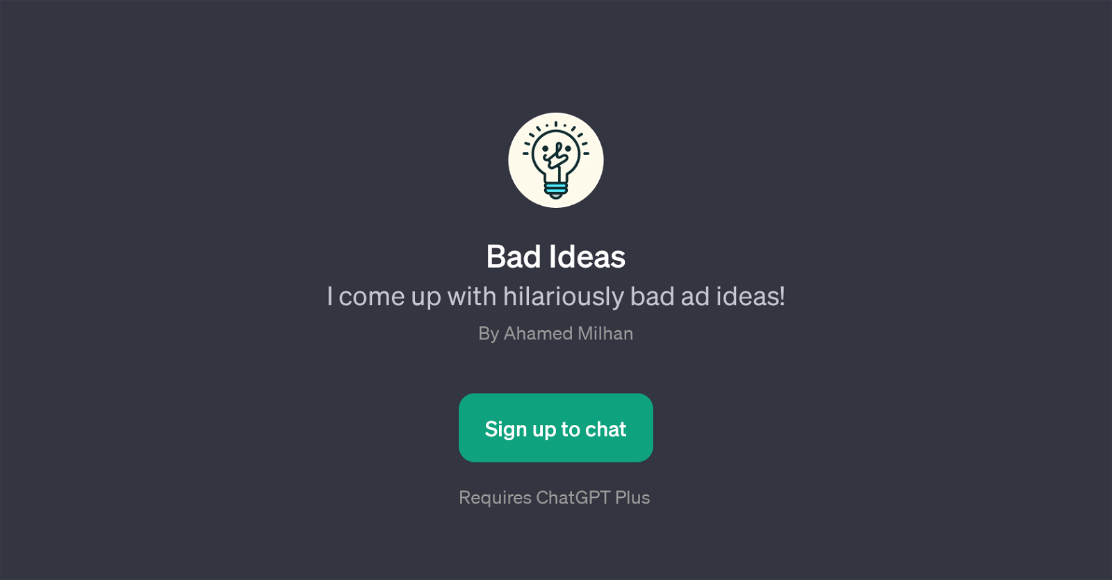 Bad Ideas website