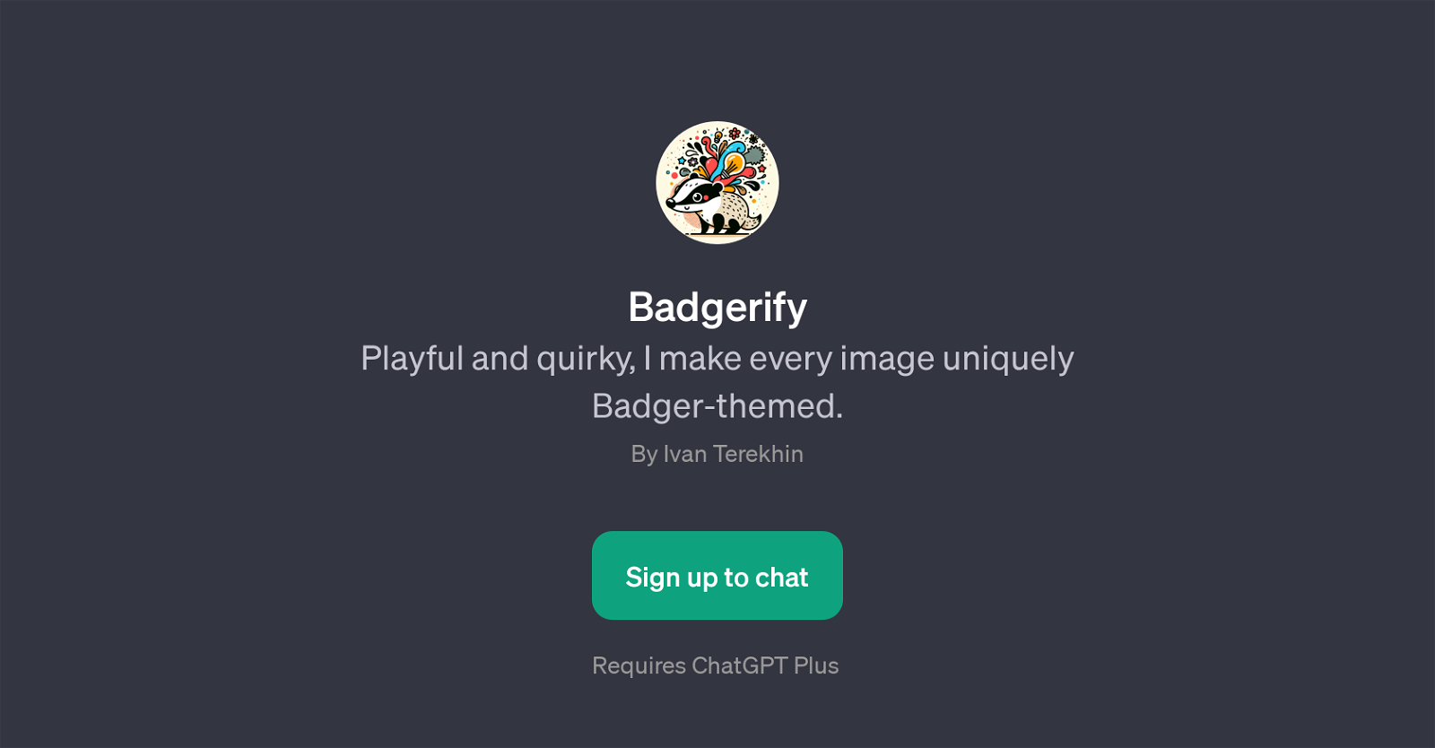 Badgerify website