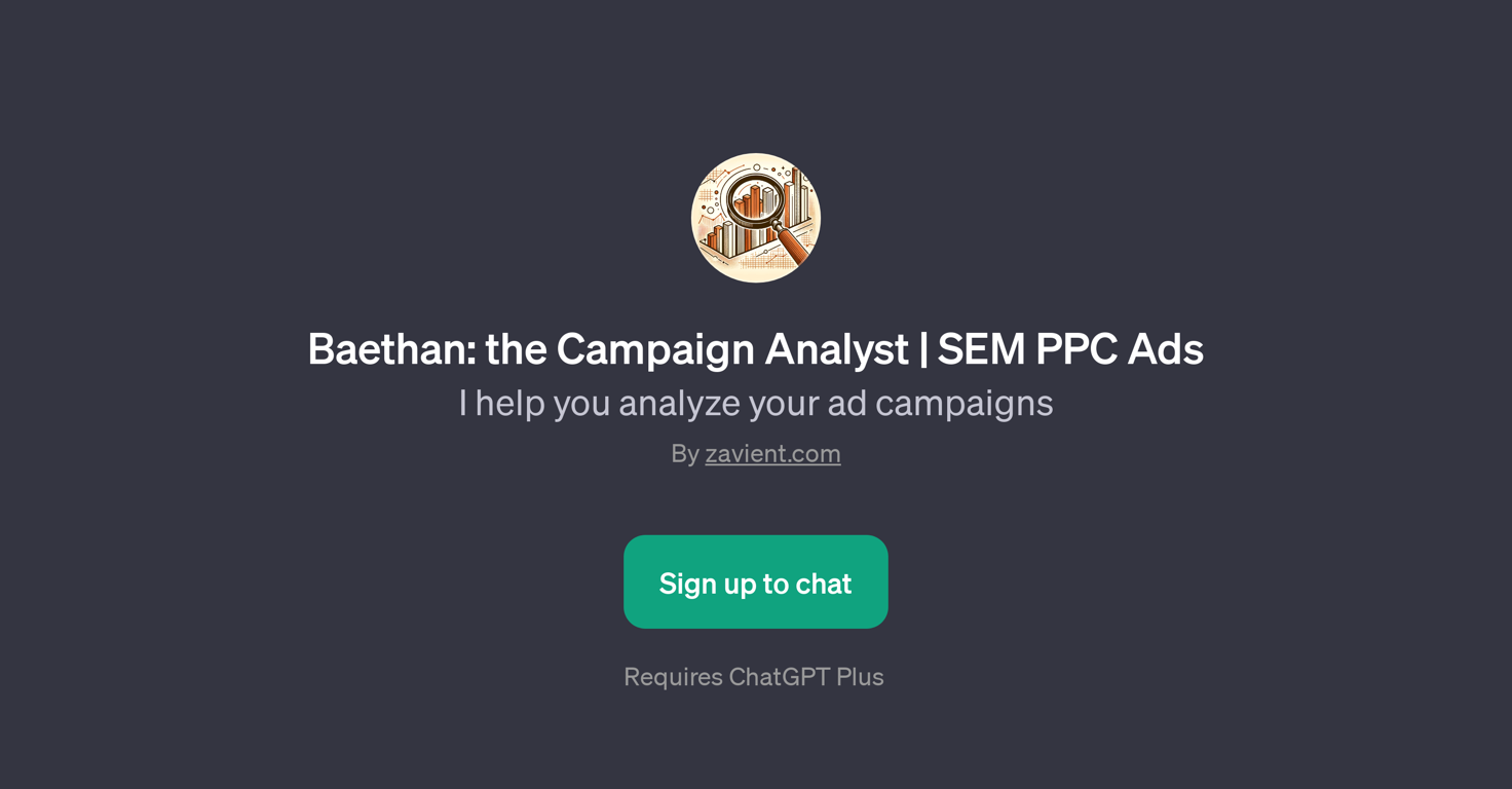 Baethan: the Campaign Analyst website