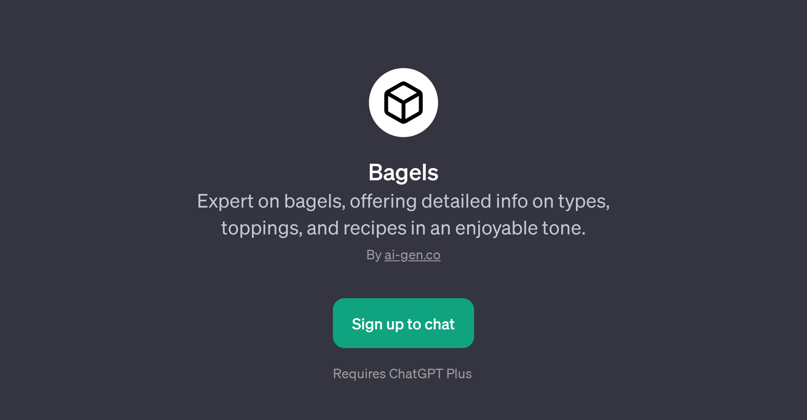 Bagels website