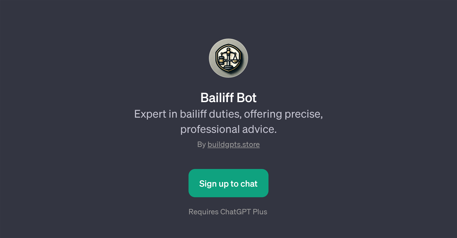 Bailiff Bot website