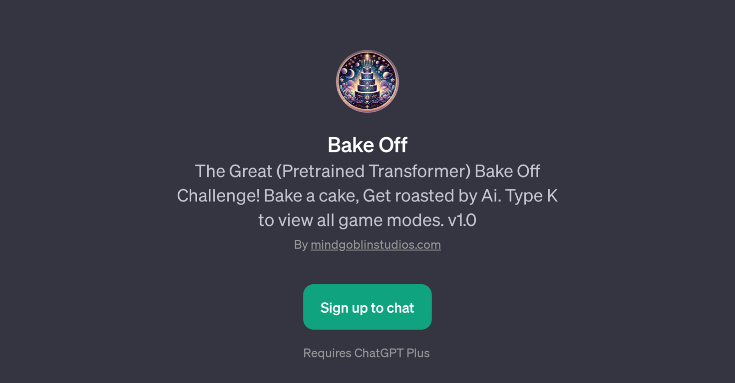 Bake Off website