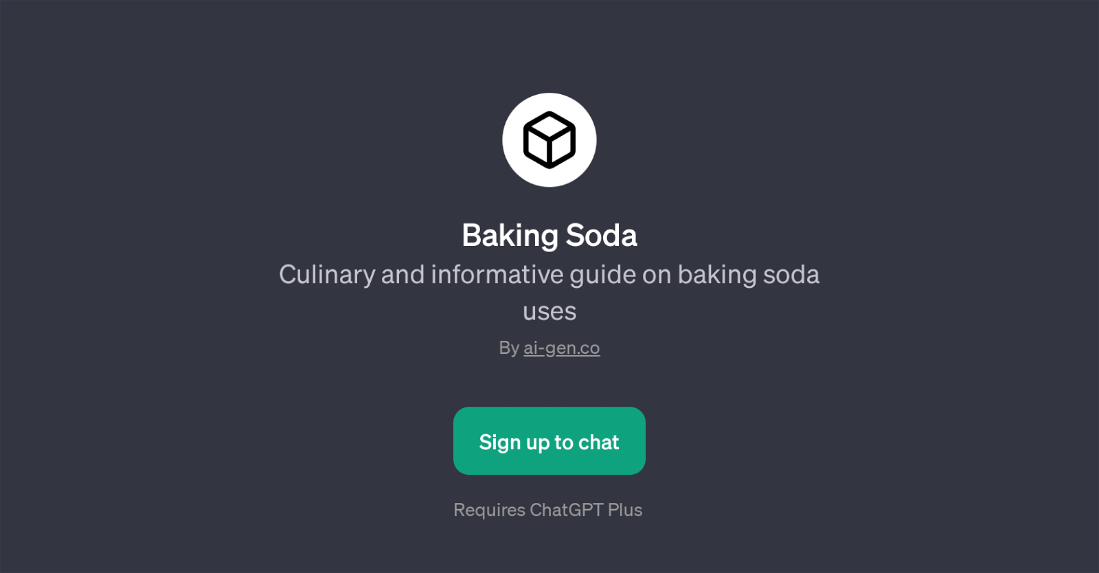 Baking Soda website
