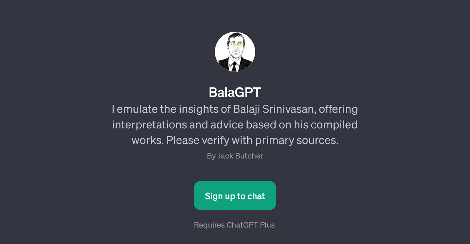 BalaGPT website