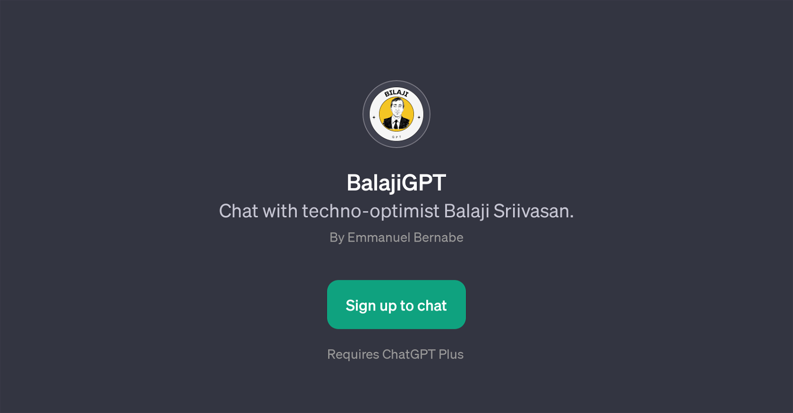 BalajiGPT website