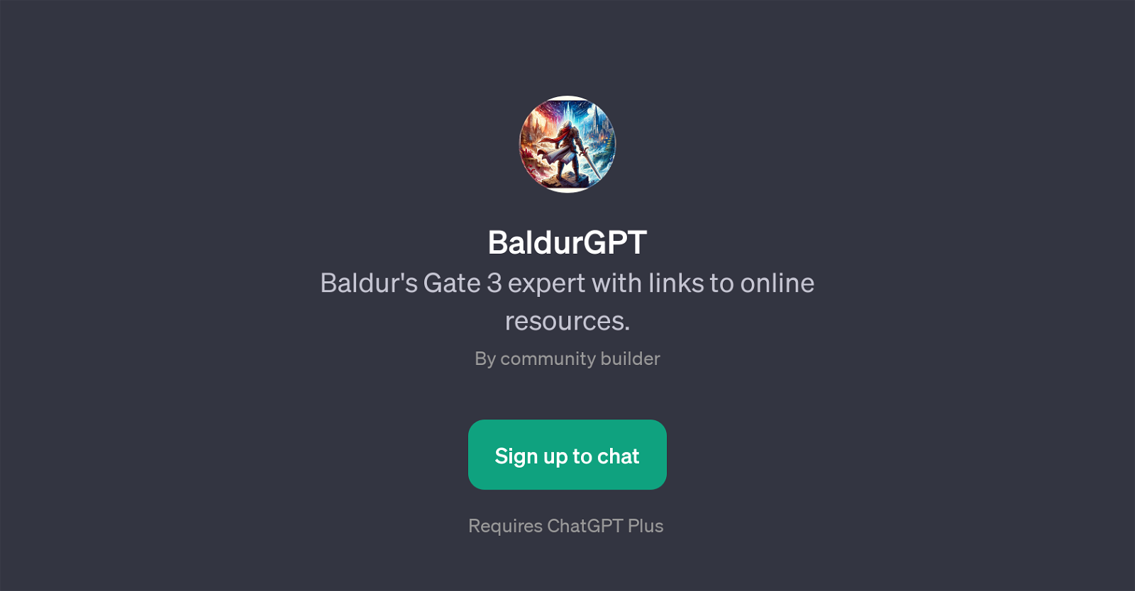 BaldurGPT website