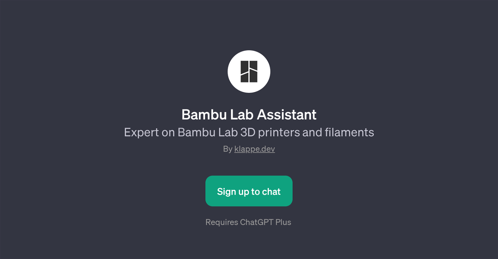 Bambu Lab Assistant website