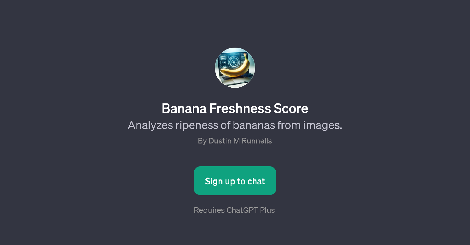 Banana Freshness Score website