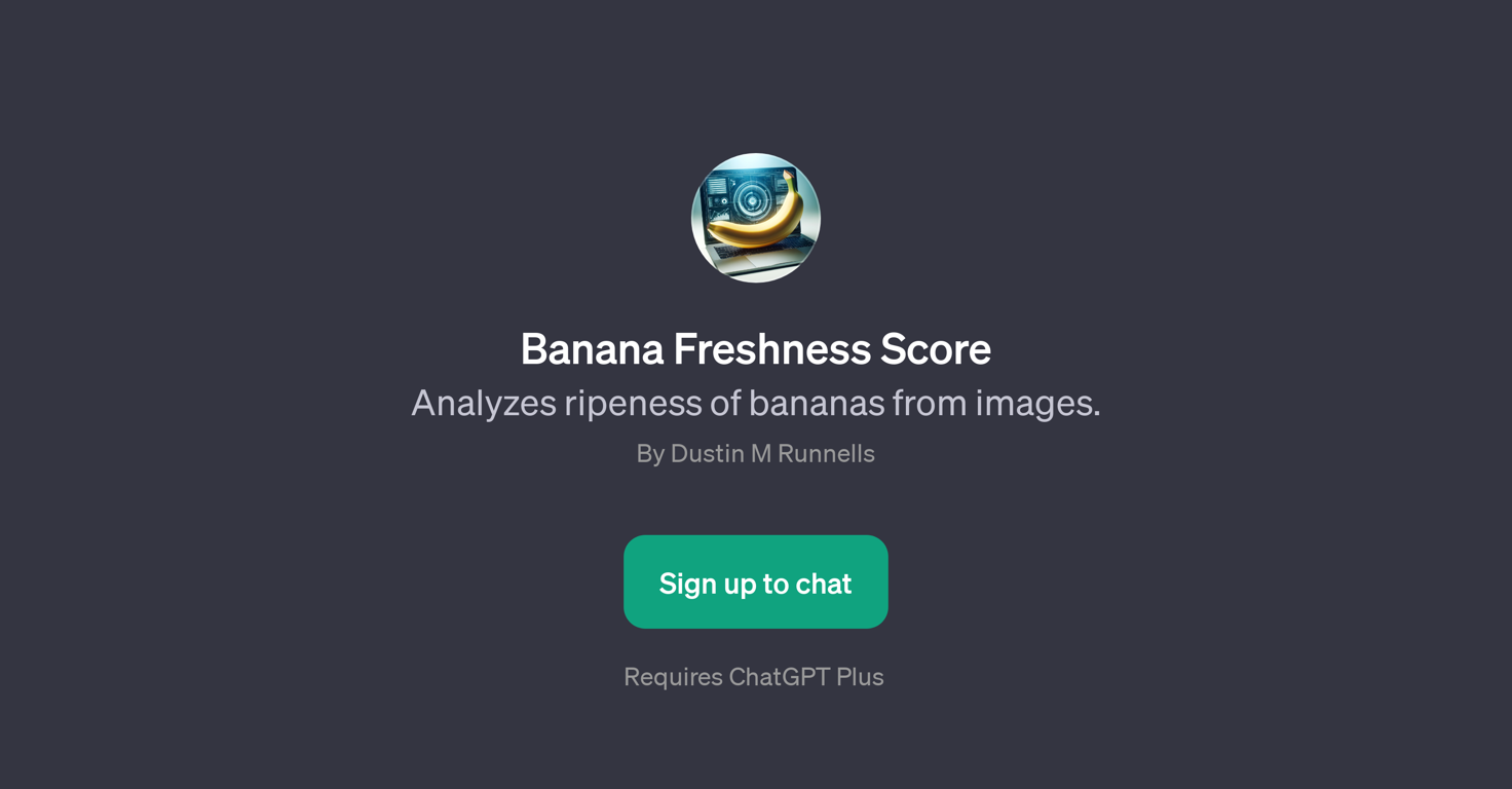 Banana Freshness Score website