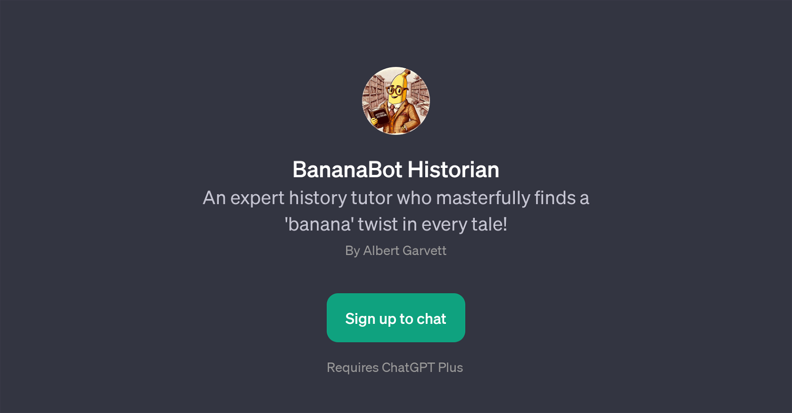 BananaBot Historian website