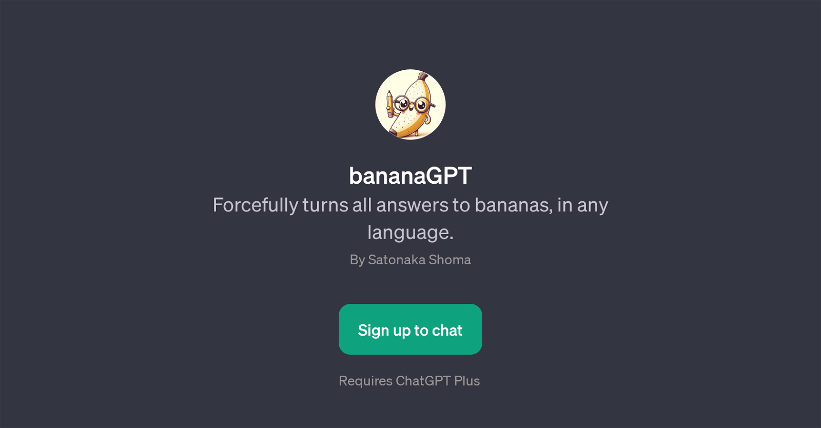 bananaGPT website
