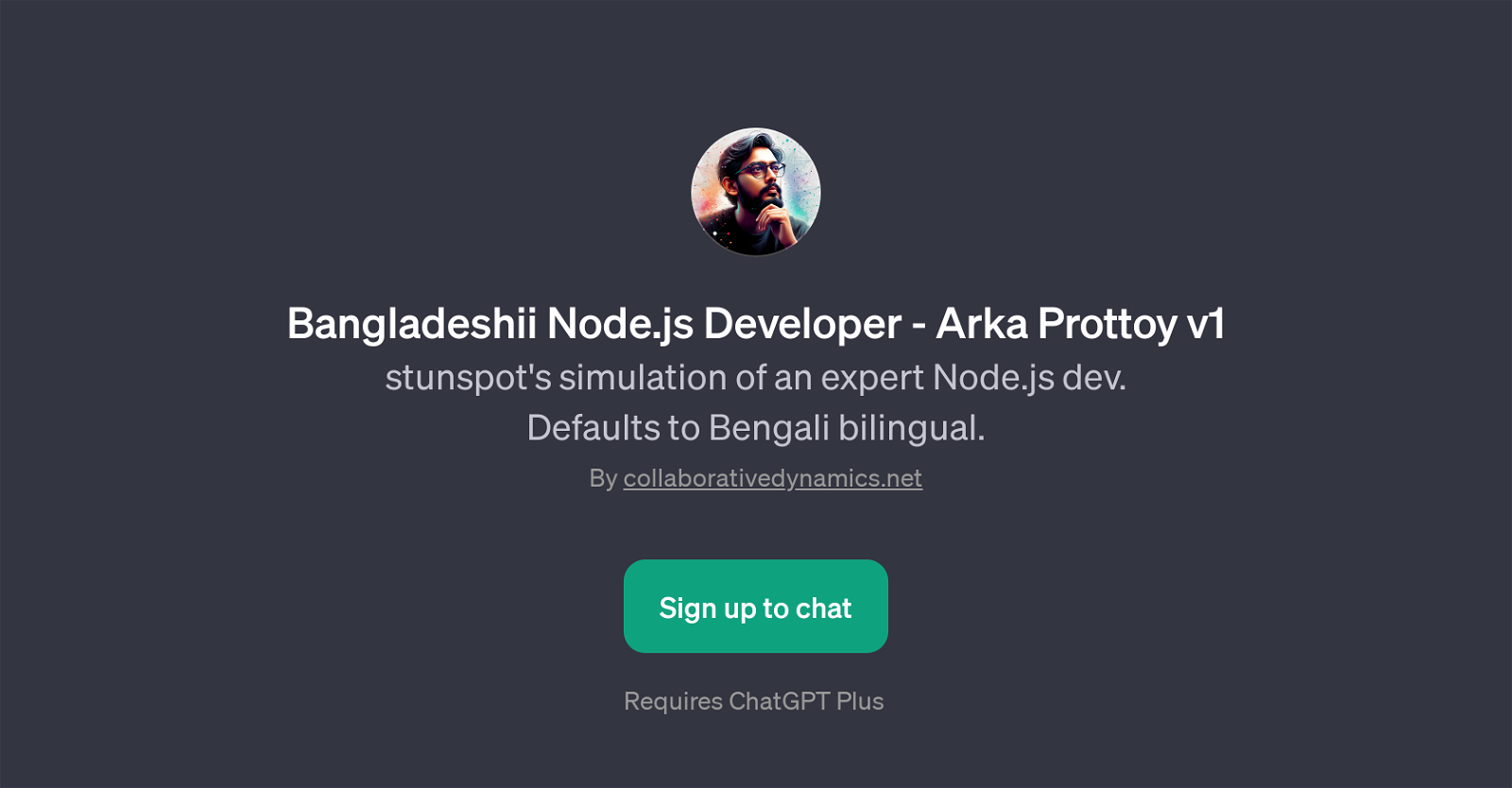 Bangladeshii Node.js Developer - Arka Prottoy v1 website