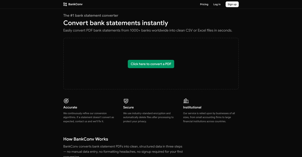 BankConv website