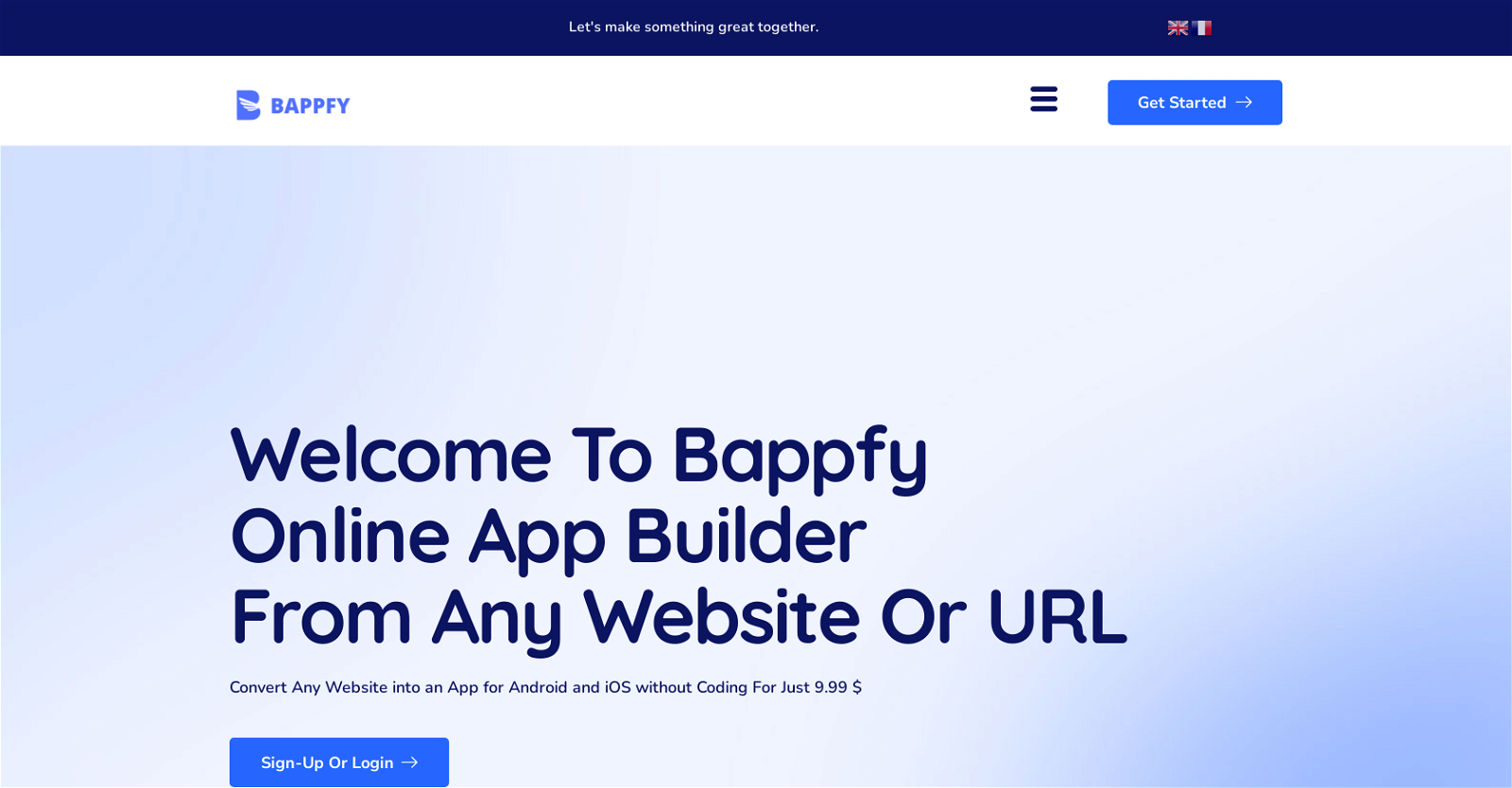 Bappfy website