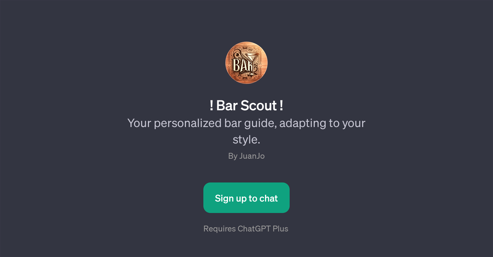 Bar Scout website