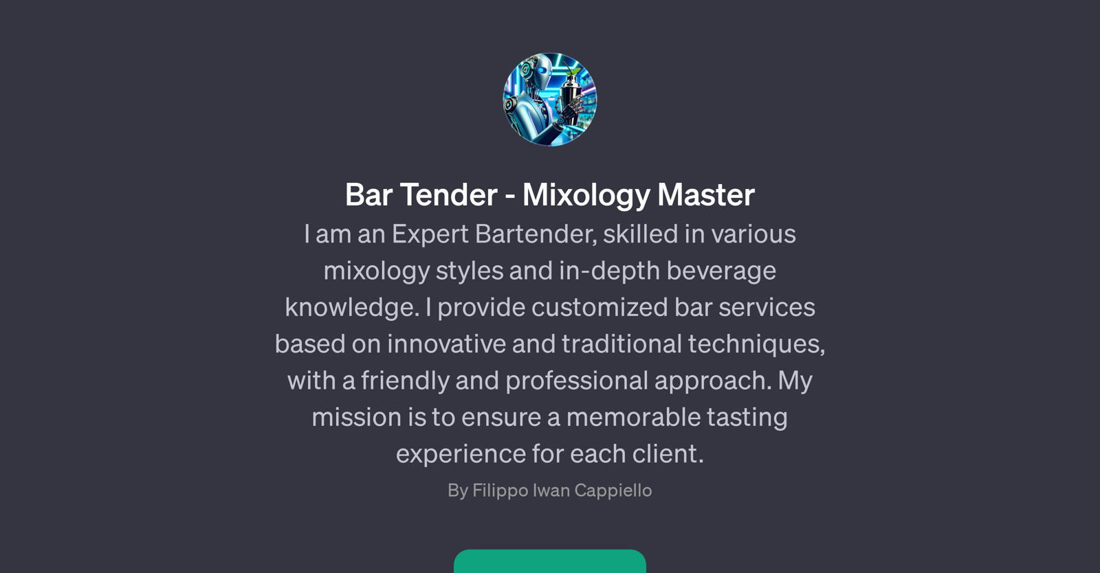 Bar Tender - Mixology Master website
