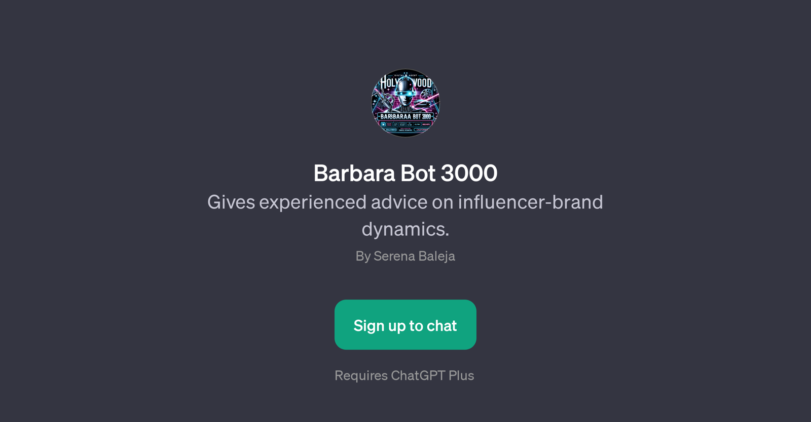 Barbara Bot 3000 website