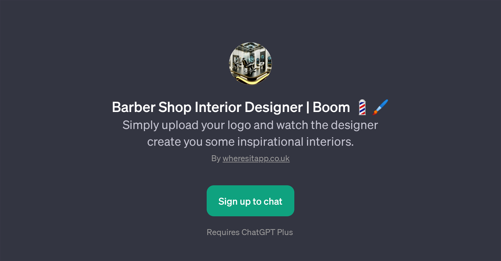 Barber Shop Interior Designer website