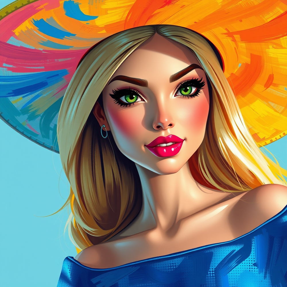 Barbie-Inspired Artistic Portrait – Realistic Reference Transformation website