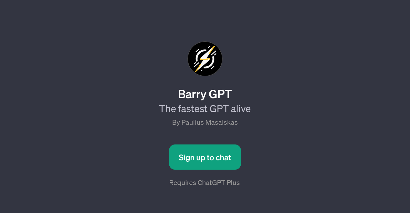 Barry GPT website