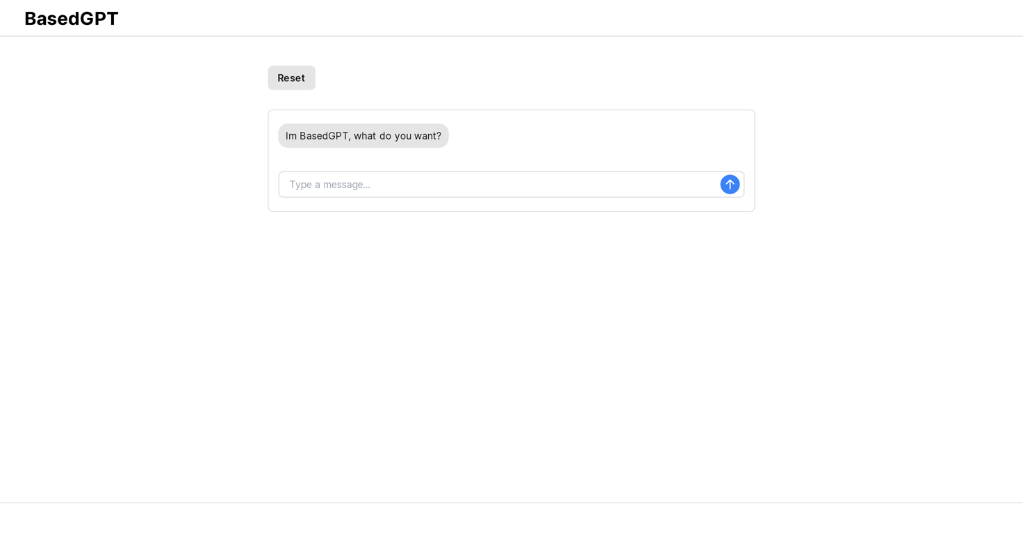BasedGPT website