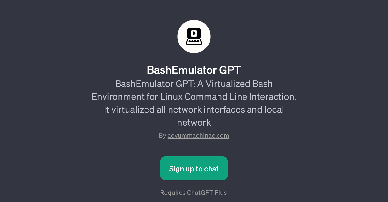 BashEmulator GPT website