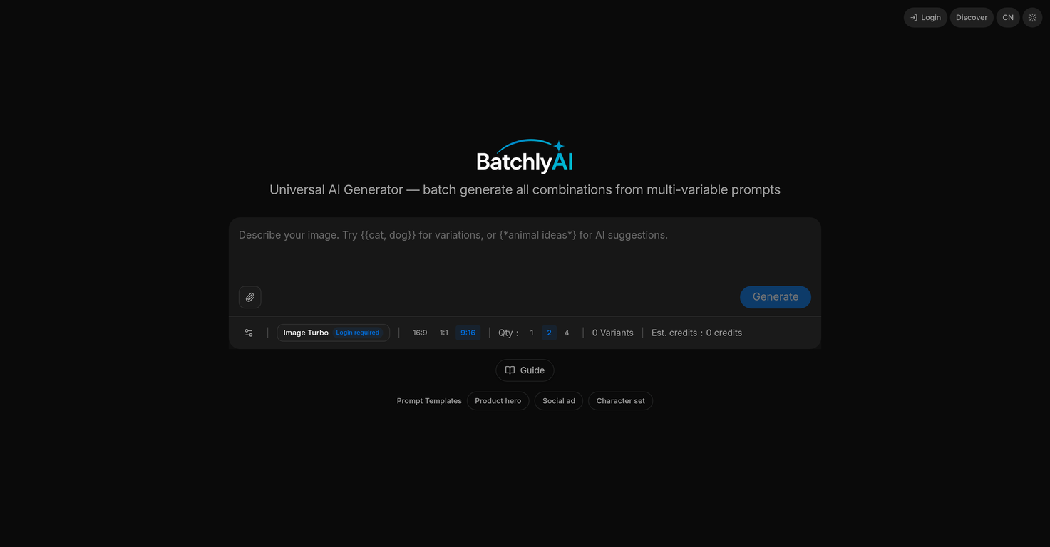 BatchlyAI website