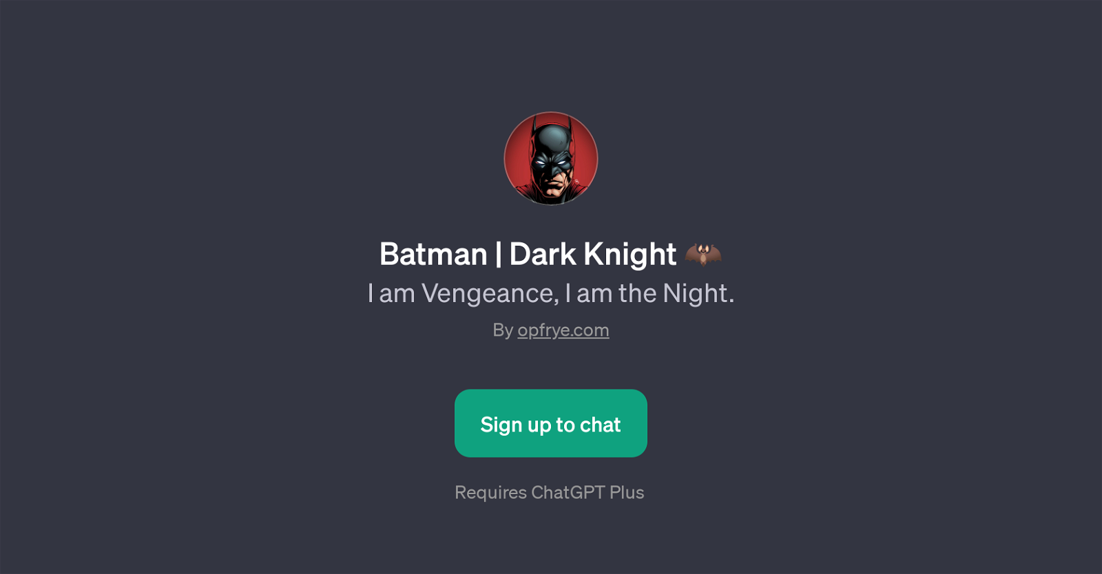 Batman | Dark Knight website