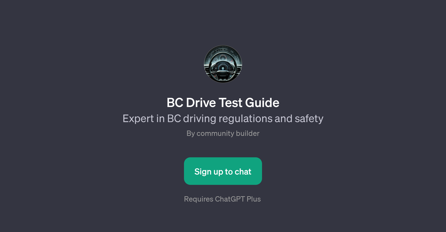 BC Drive Test Guide website